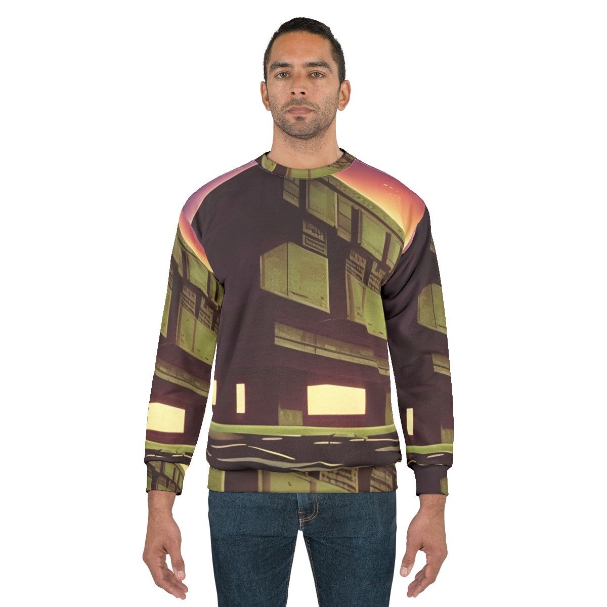 Monolith Sweatshirt - Brutalist Futuristic Fashion - men