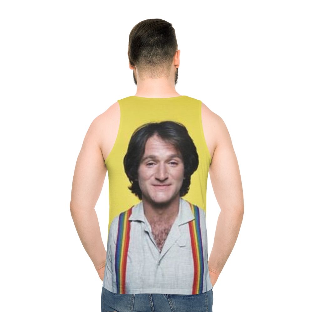 Robin Williams Unisex Tank Top - men back