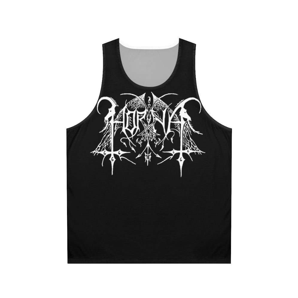 Horna Unisex Black Metal Tank Top