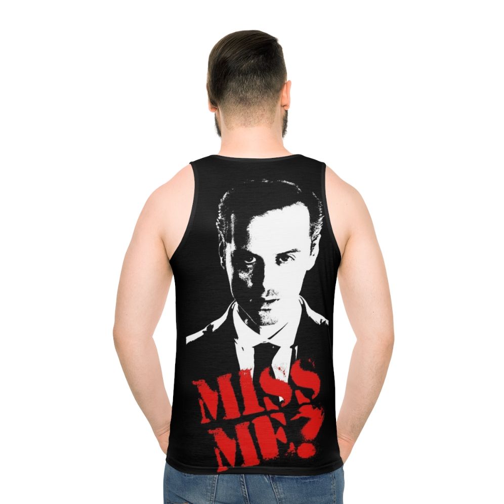 Sherlock Inspired Moriarty Unisex Tank Top - men back