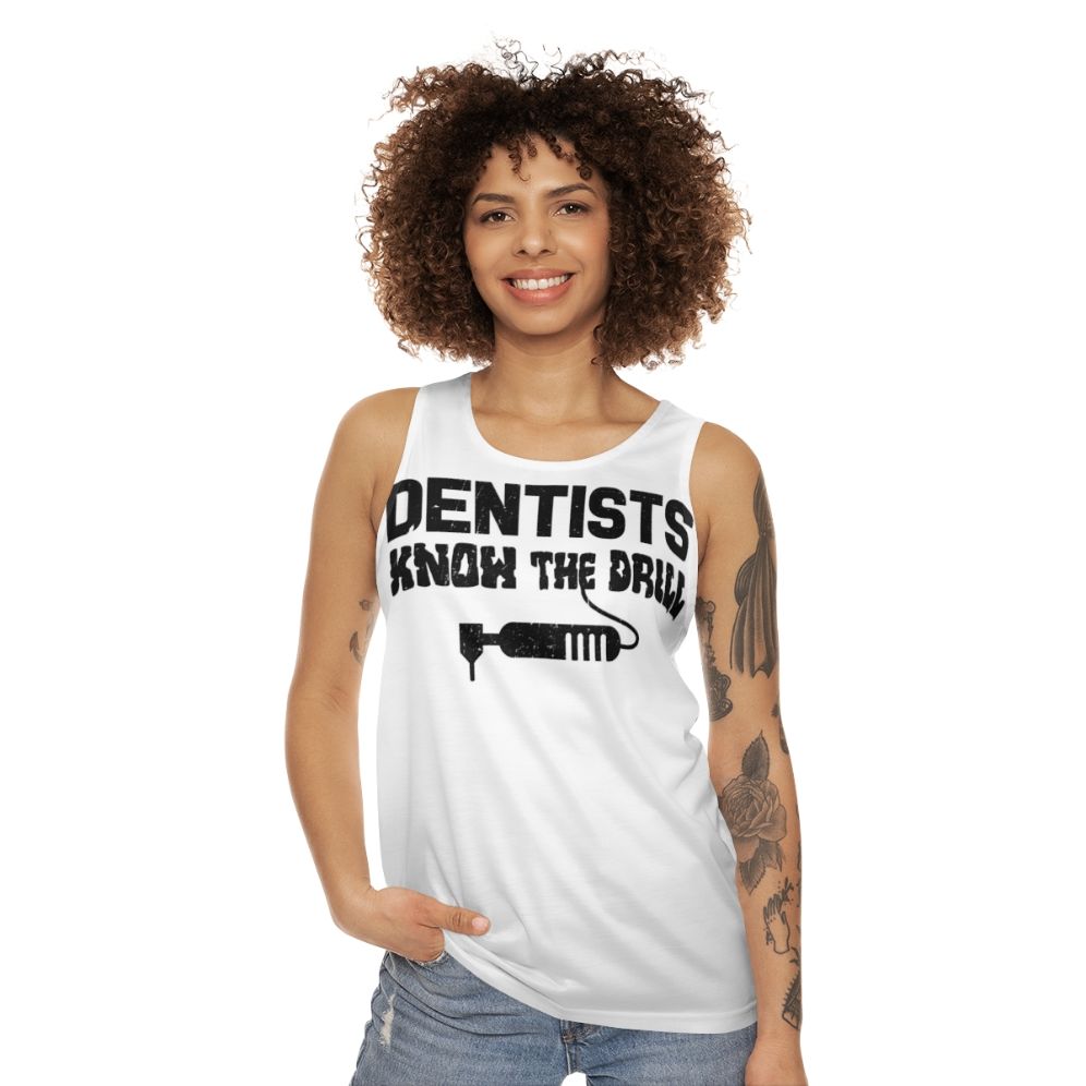 Dentist's Pun Unisex Tank Top - women