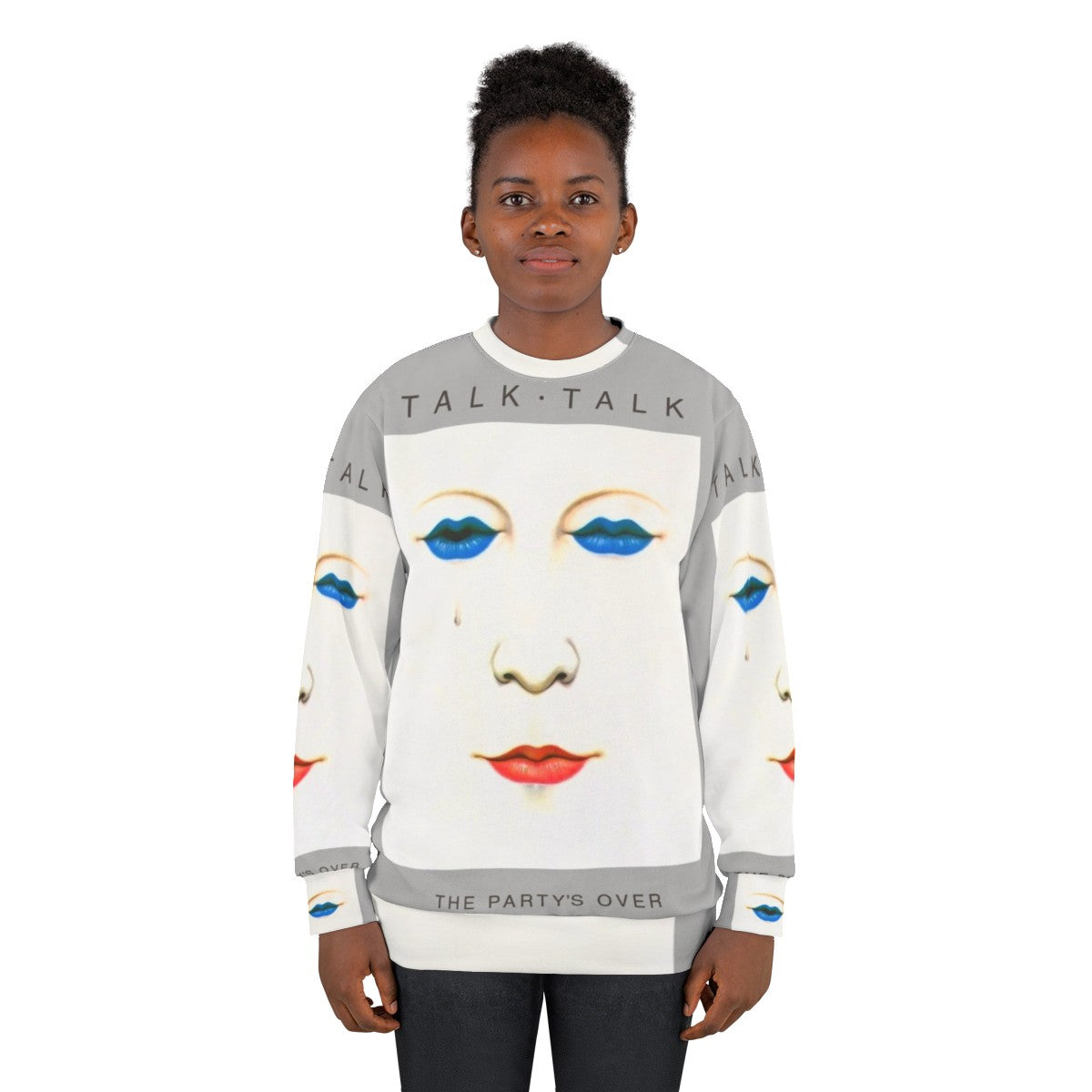 Talk Talk 'The Party's Over' Grey Outline Sweatshirt - women