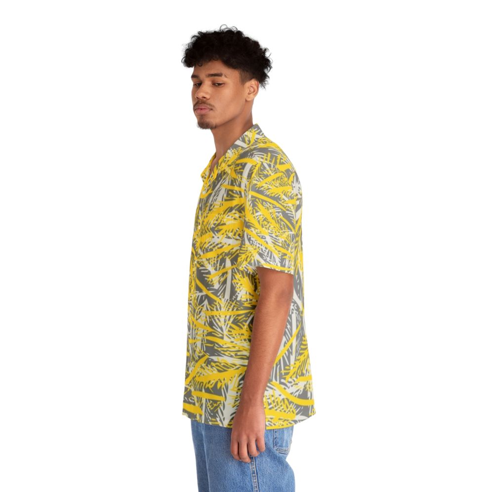 Ultimate Gray Illuminating Cloud Dancer Hawaiian Shirt - People Left