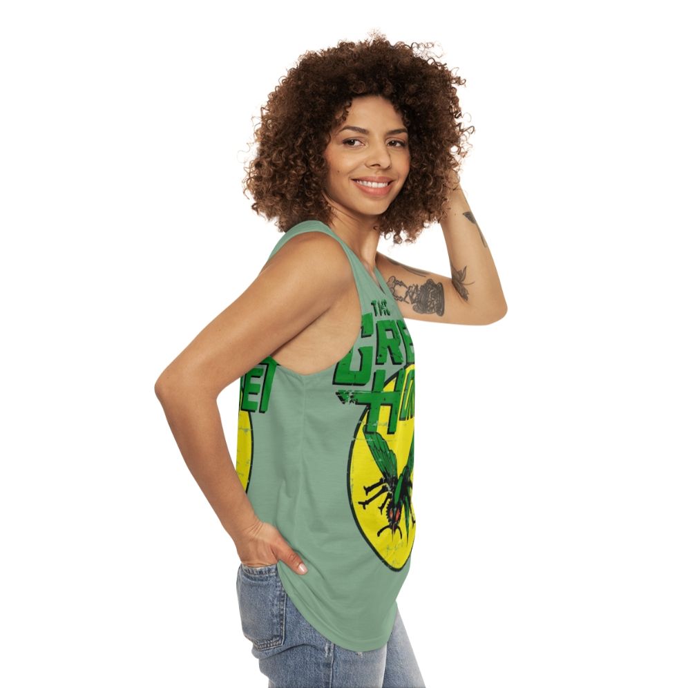 Retro The Green Hornet Unisex Tank Top - women side