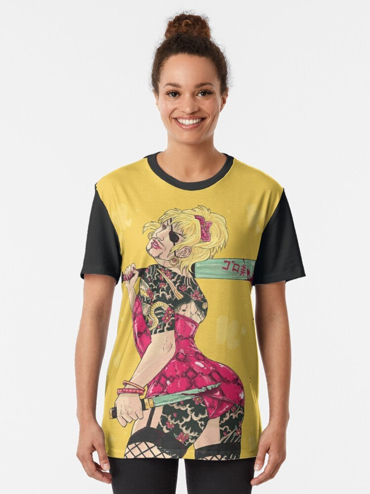 Goromi graphic t-shirt with Majima Goro design - Women