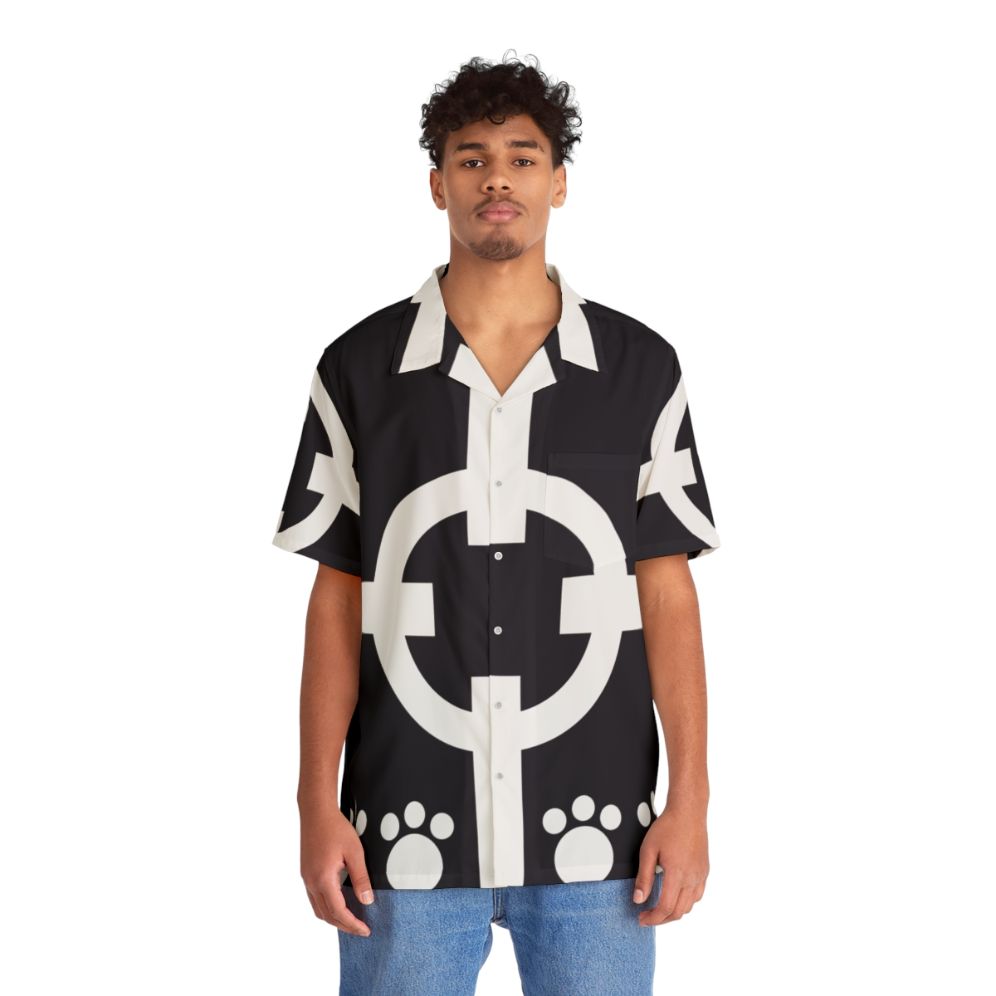 Bartholomew Kuma Dark Hawaiian Shirt - People Front