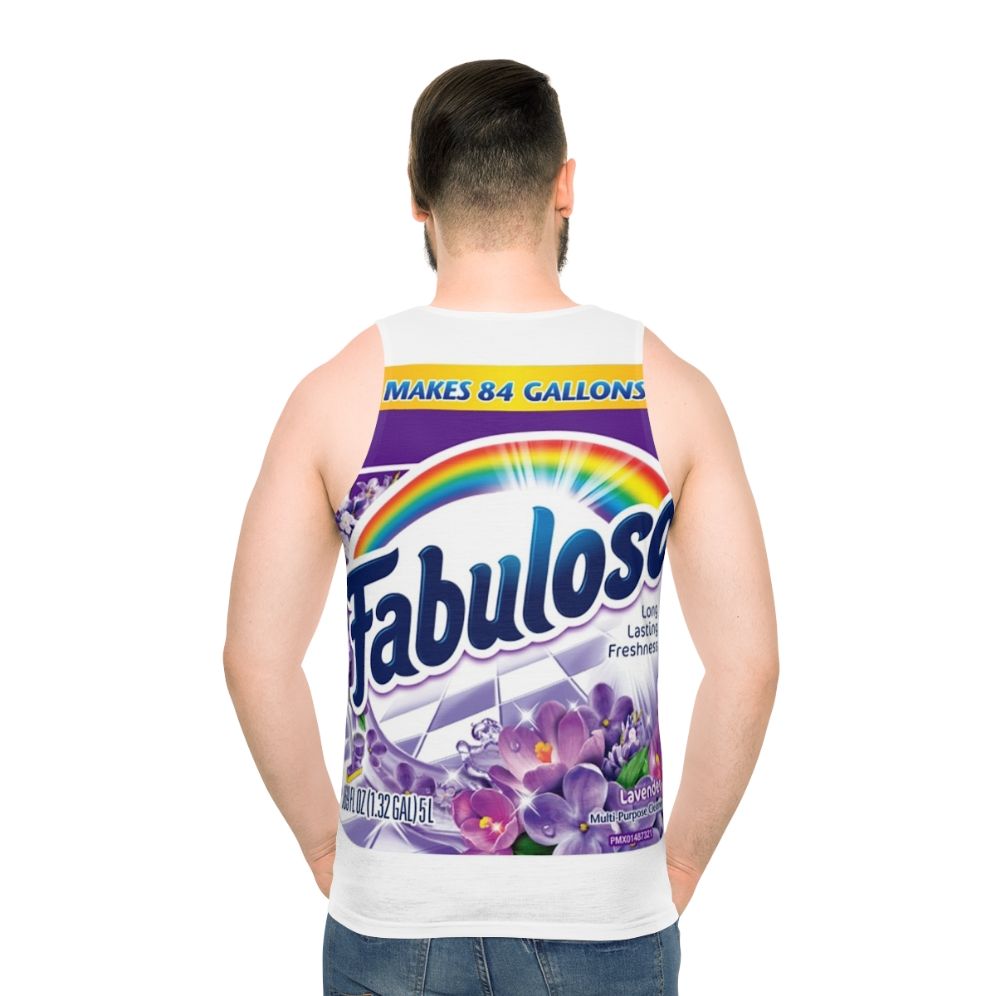 Lavender Household Cleaner Unisex Fresh Tank Top - men back