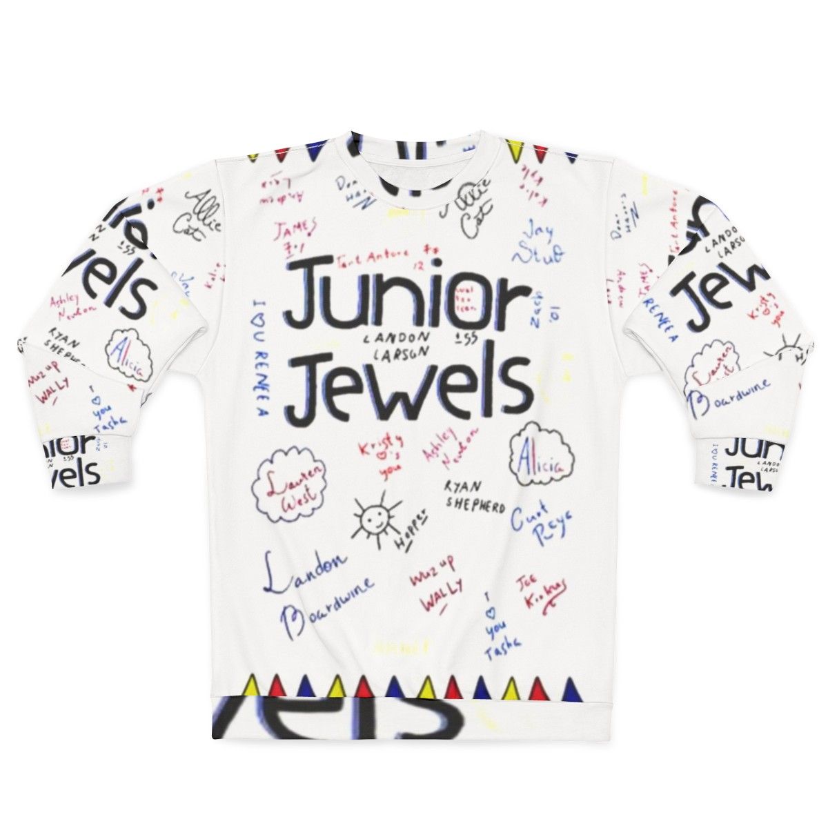 Junior jewel-tone sweatshirt for girls