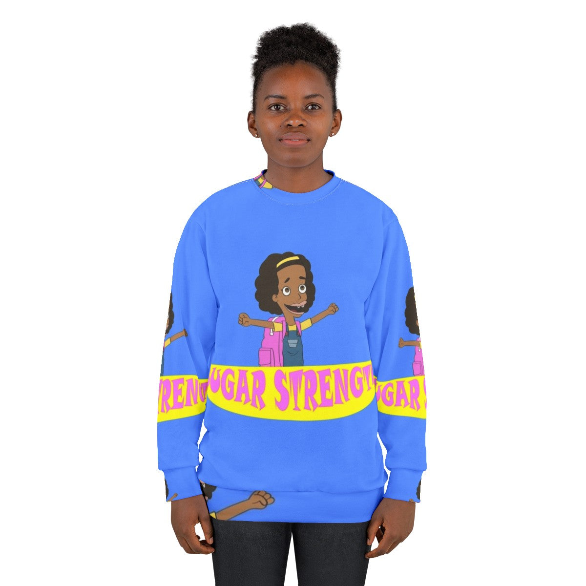 Sugar Strength Sweatshirt featuring Big Mouth Netflix Hormone Monster - women