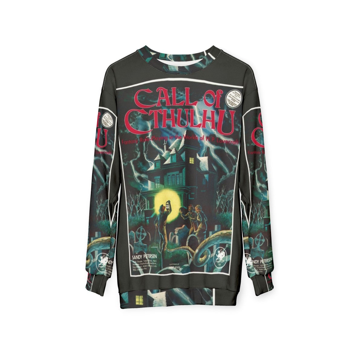 Call of Cthulhu 1st Edition Cover Sweatshirt featuring Cthulhu - hanging