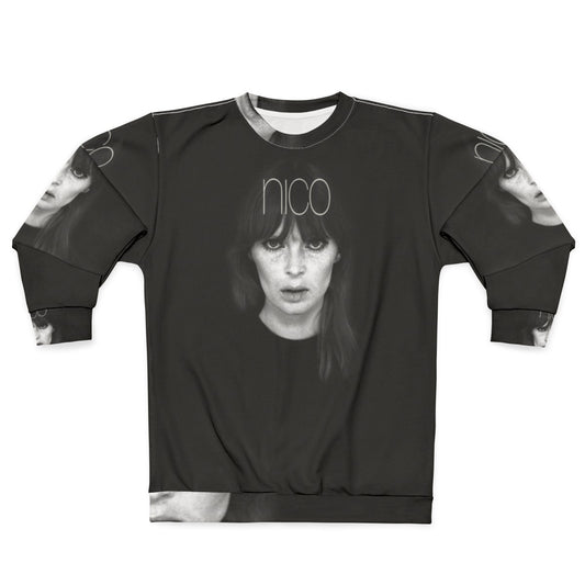 Nico Sweatshirt featuring iconic musician from The Velvet Underground