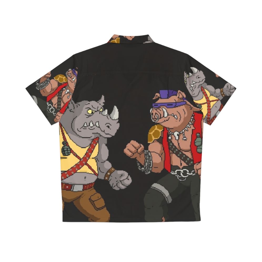 Bebop & Rocksteady TMNT Hawaiian Shirt - Back