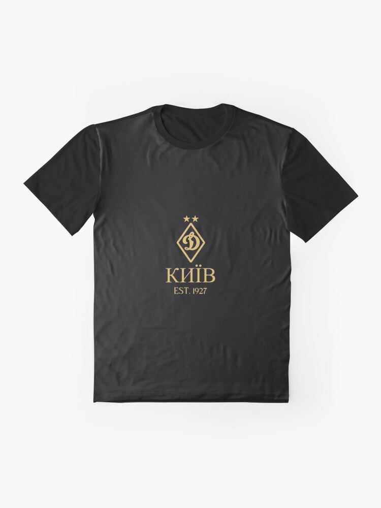 Dynamo Kyiv Gold Classic T-Shirt with a graphic design - Flat lay