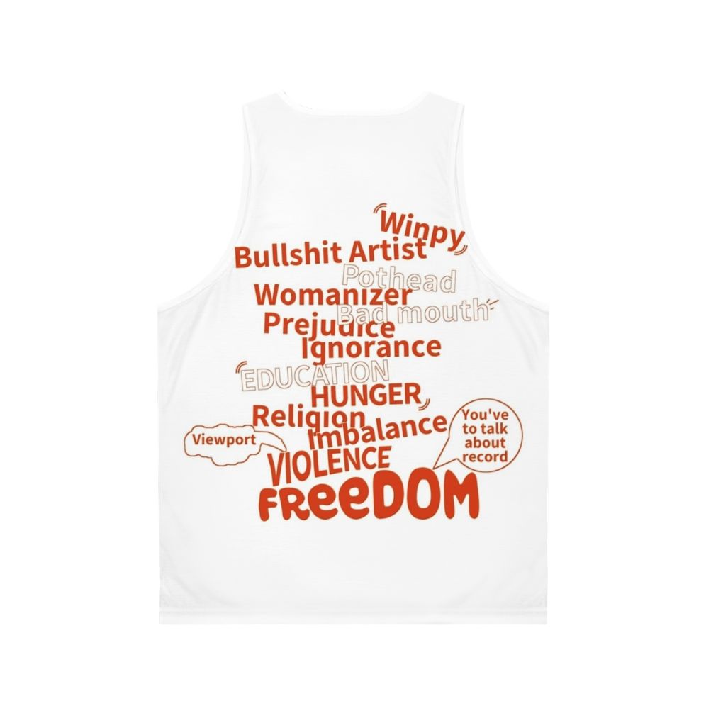 Unisex cotton tank top for casual and athletic wear - Back