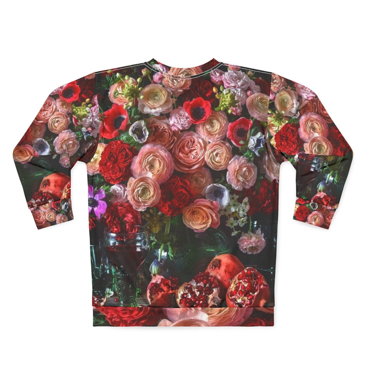 Vintage floral pomegranate sweatshirt - Back