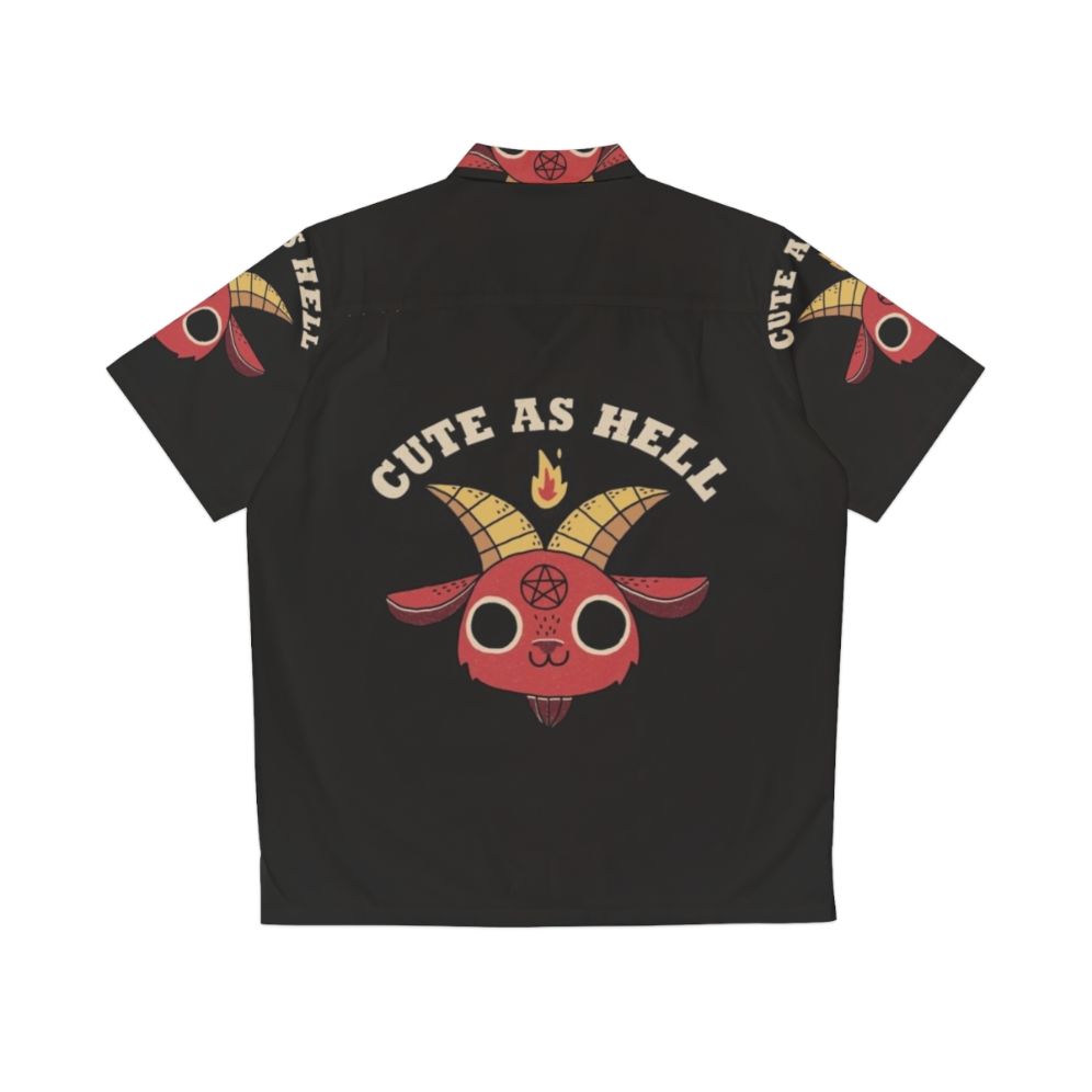 Retro Cute Devil Hawaiian Shirt - Back