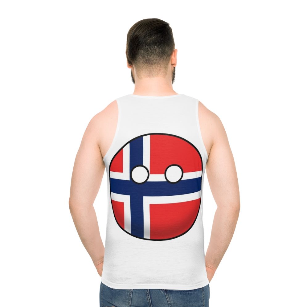 Norway Countryball Unisex Tank Top - men back