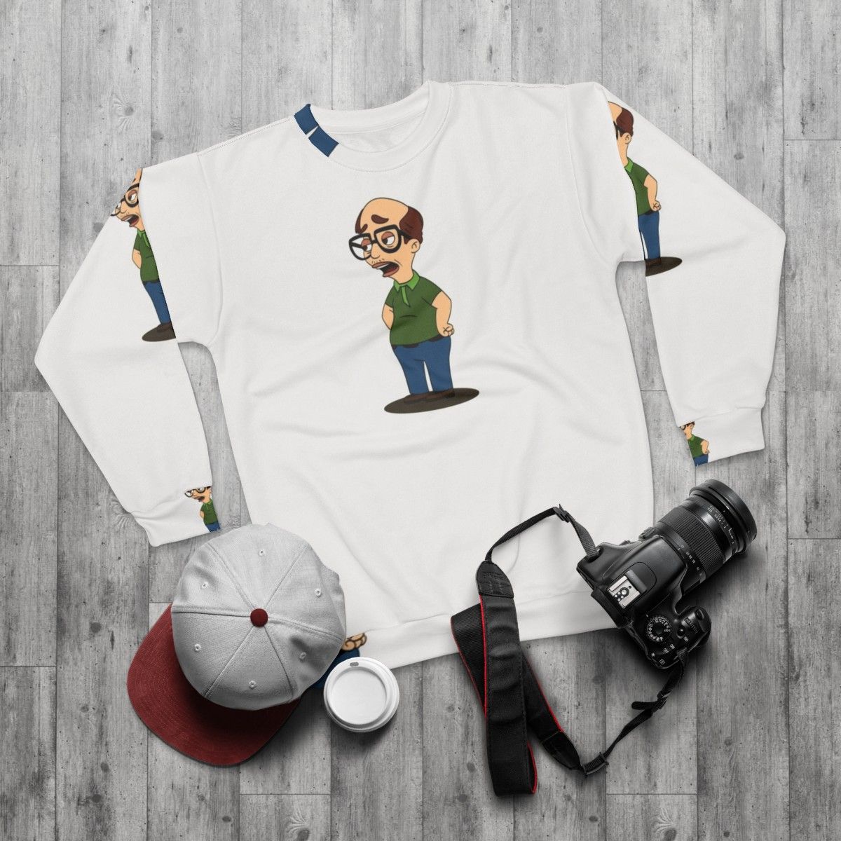 Big Mouth Andrew Glouberman Netflix Inspired Sweatshirt - flat lay