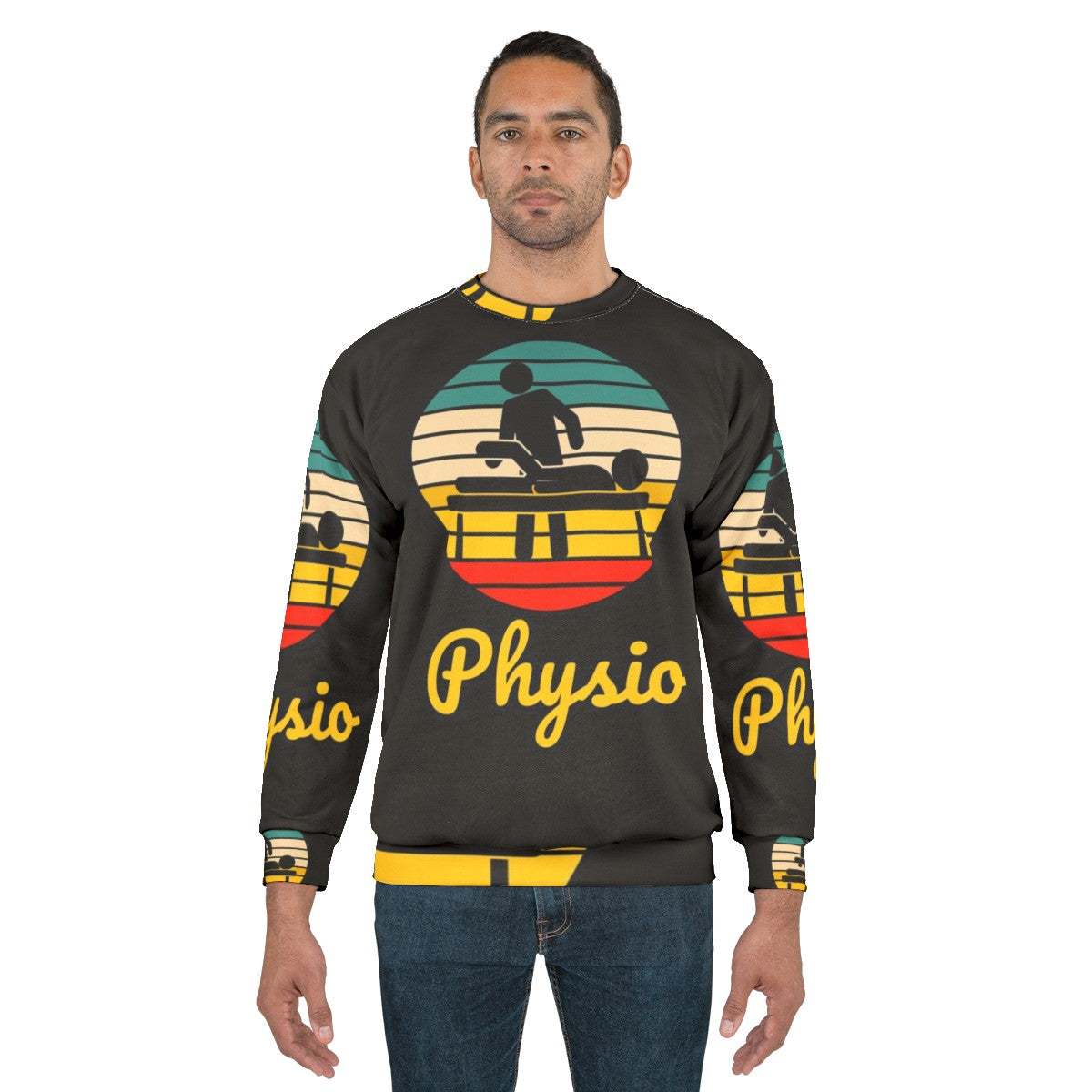 Retro Physio Physiotherapist Sweatshirt - men