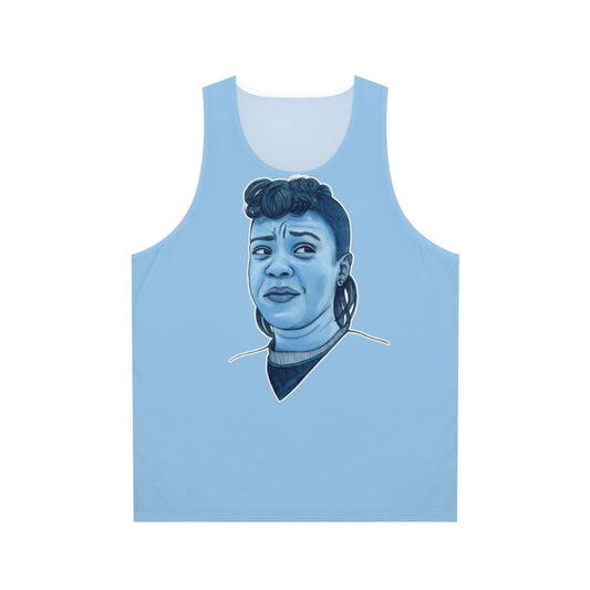 Stranger Things Erica Sinclair Unisex Blue Portrait Tank Top