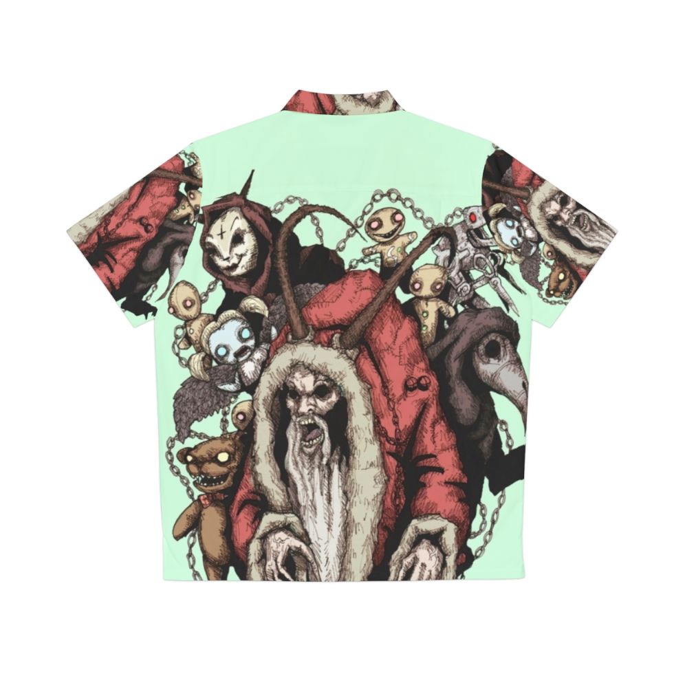 Krampus 2.0 Hawaiian Shirt with Christmas and Gothic Horror Designs - Back