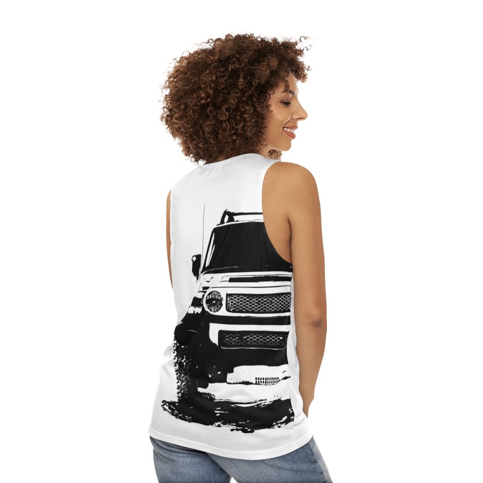 "No Road No Problem Unisex Adventure Tank Top" - women back