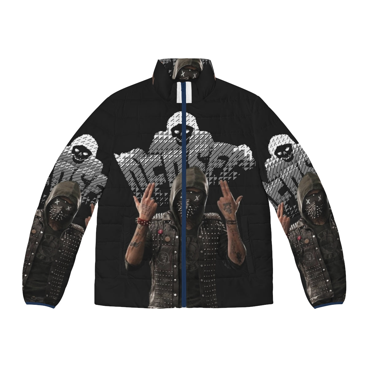 Wrench Puffer Jacket - Dedsec Cyberpunk Outerwear from Watch Dogs 2