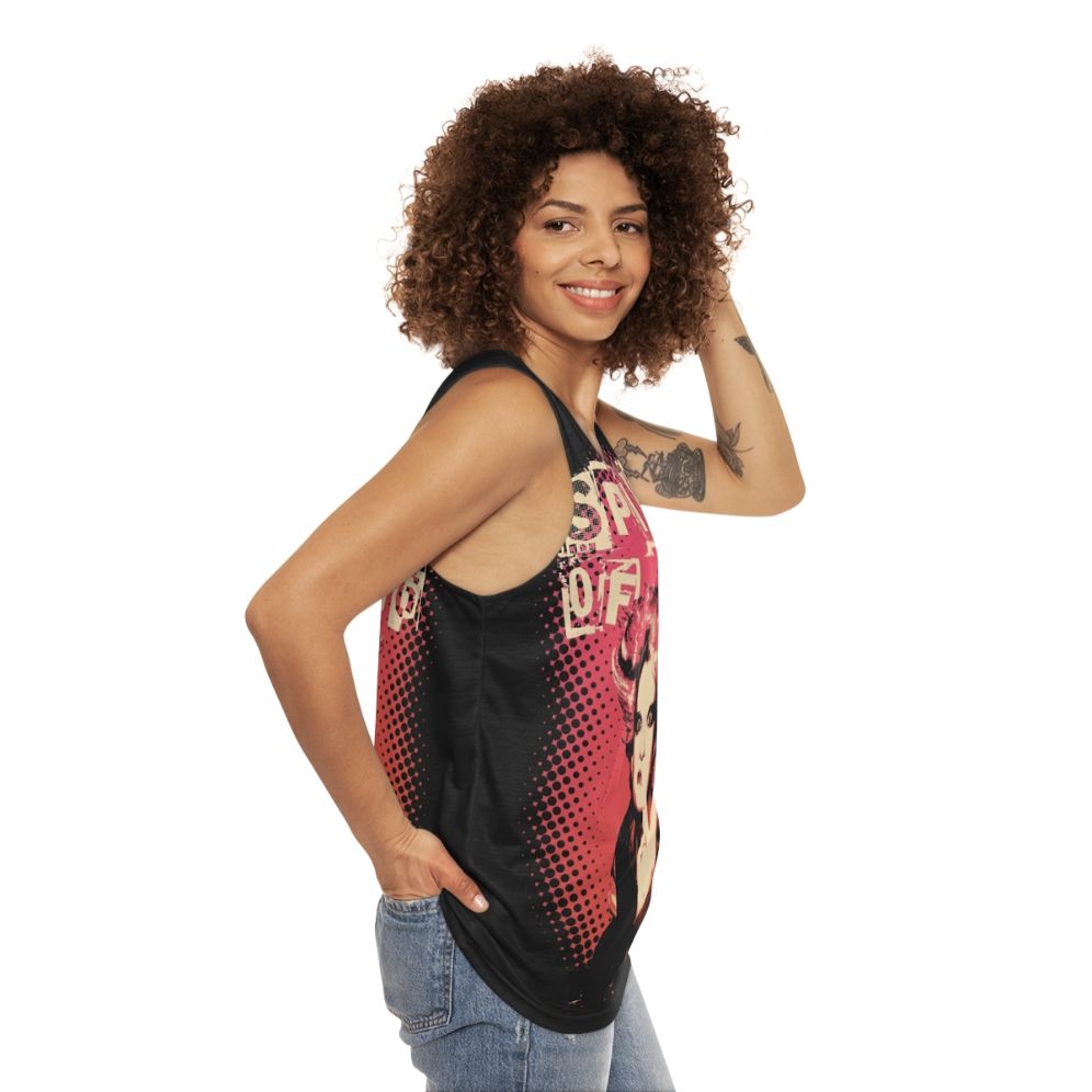 UK punk rock unisex tank top - women side