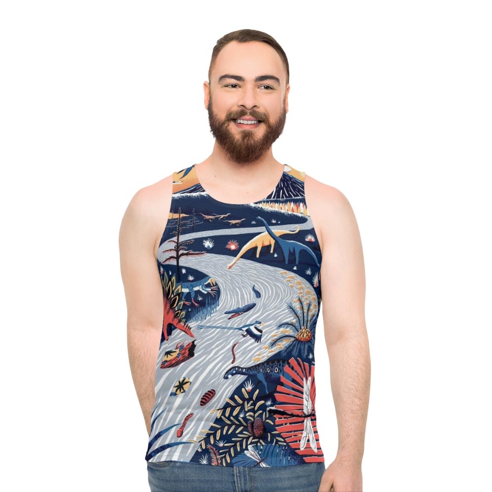 Unisex Jurassic Era Dinosaur Tank Top - men