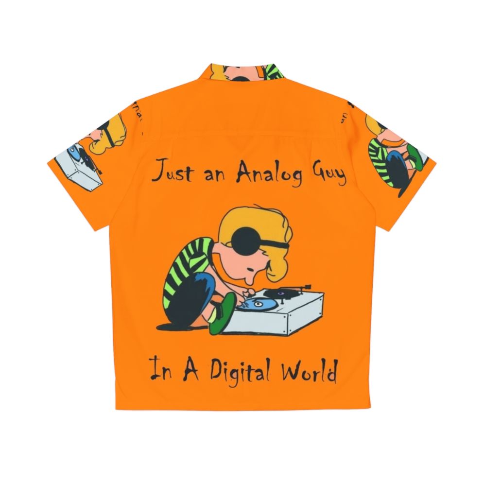 An Analog Guy In A Digital World Hawaiian Shirt with Techno, House, Electro, and Trance Music Influences - Back