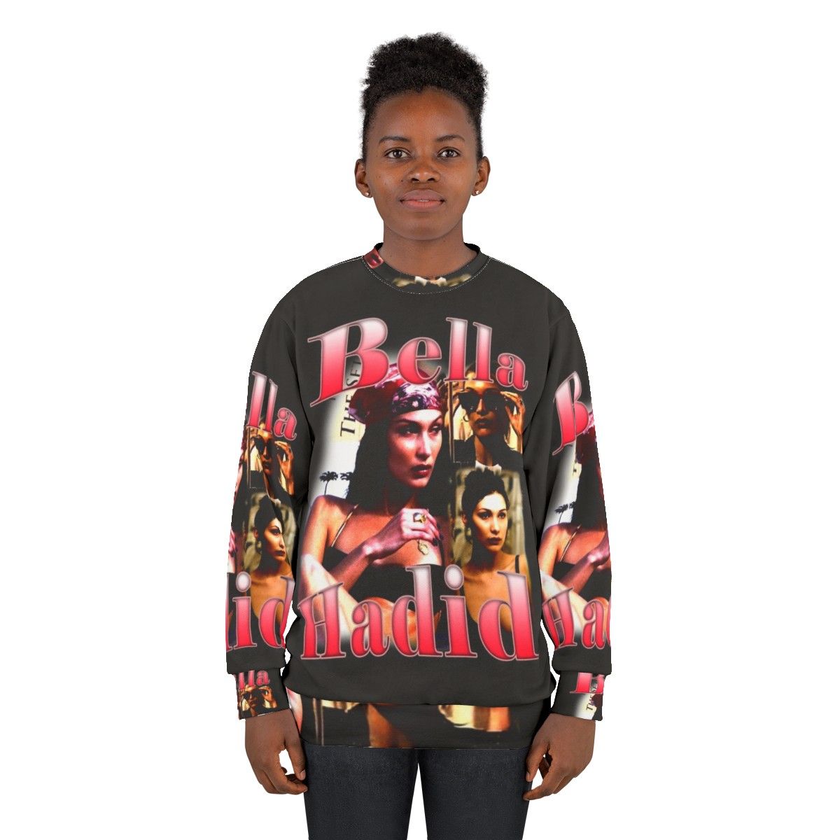 Bella Hadid Y2K Vintage Rap Sweatshirt - women