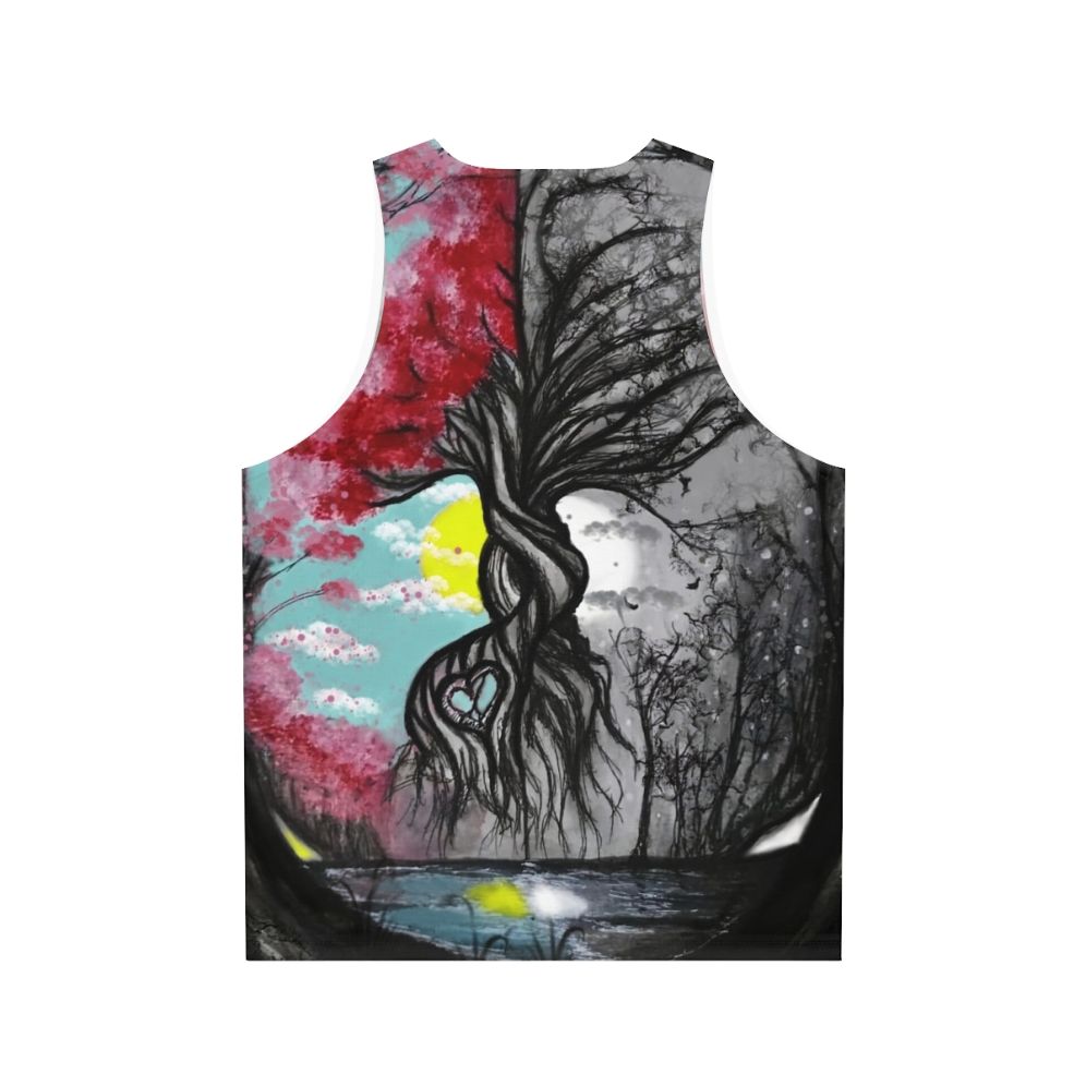 Tree of Life Unisex Tank Top with Meaningful Nature Inspired Design - Back