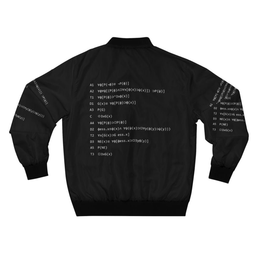 Gödel's Ontological Proof Bomber Jacket for Men - Back