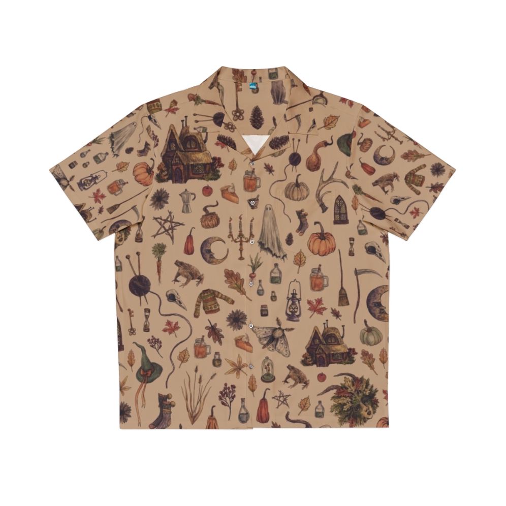 Rustic brown cozy crone hawaiian shirt