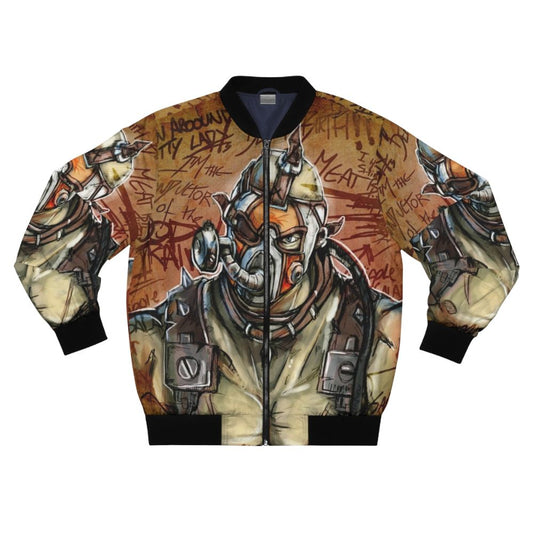 Borderlands Psycho Bomber Jacket - Post-Apocalyptic Biker Style in Desert Wasteland