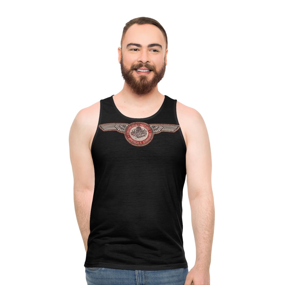 Vintage Continental Aircraft Engines Unisex Tank Top - men