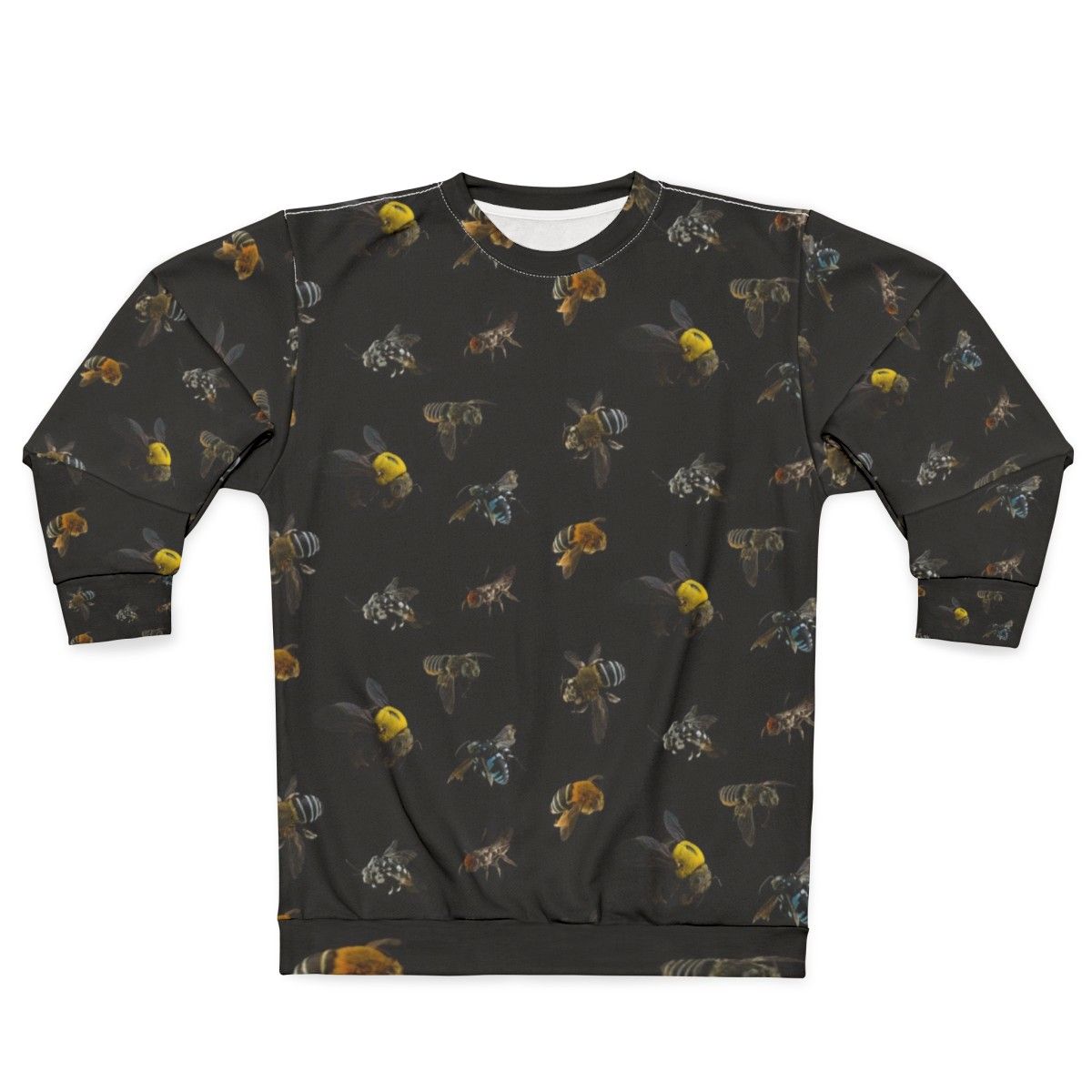 Native Australian bees botanical pattern sweatshirt