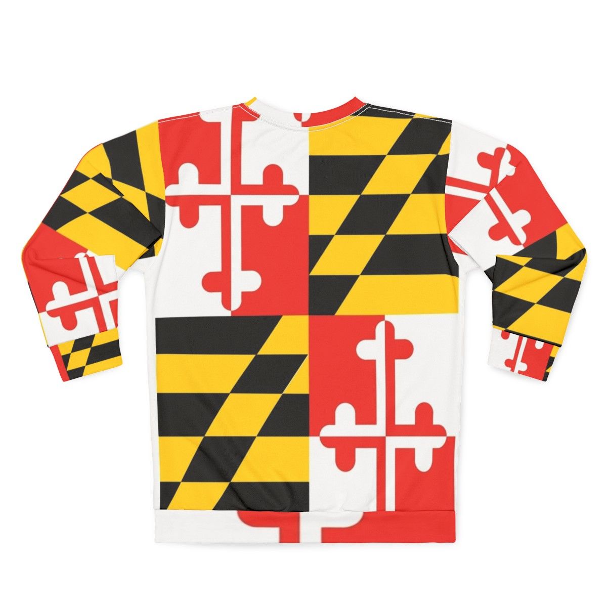 Maryland flag graphic tee sweatshirt - Back