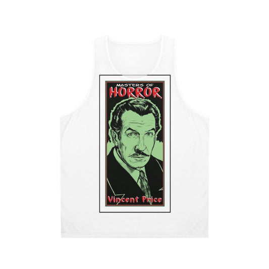 Unisex tank top featuring Vincent Price, the master of horror