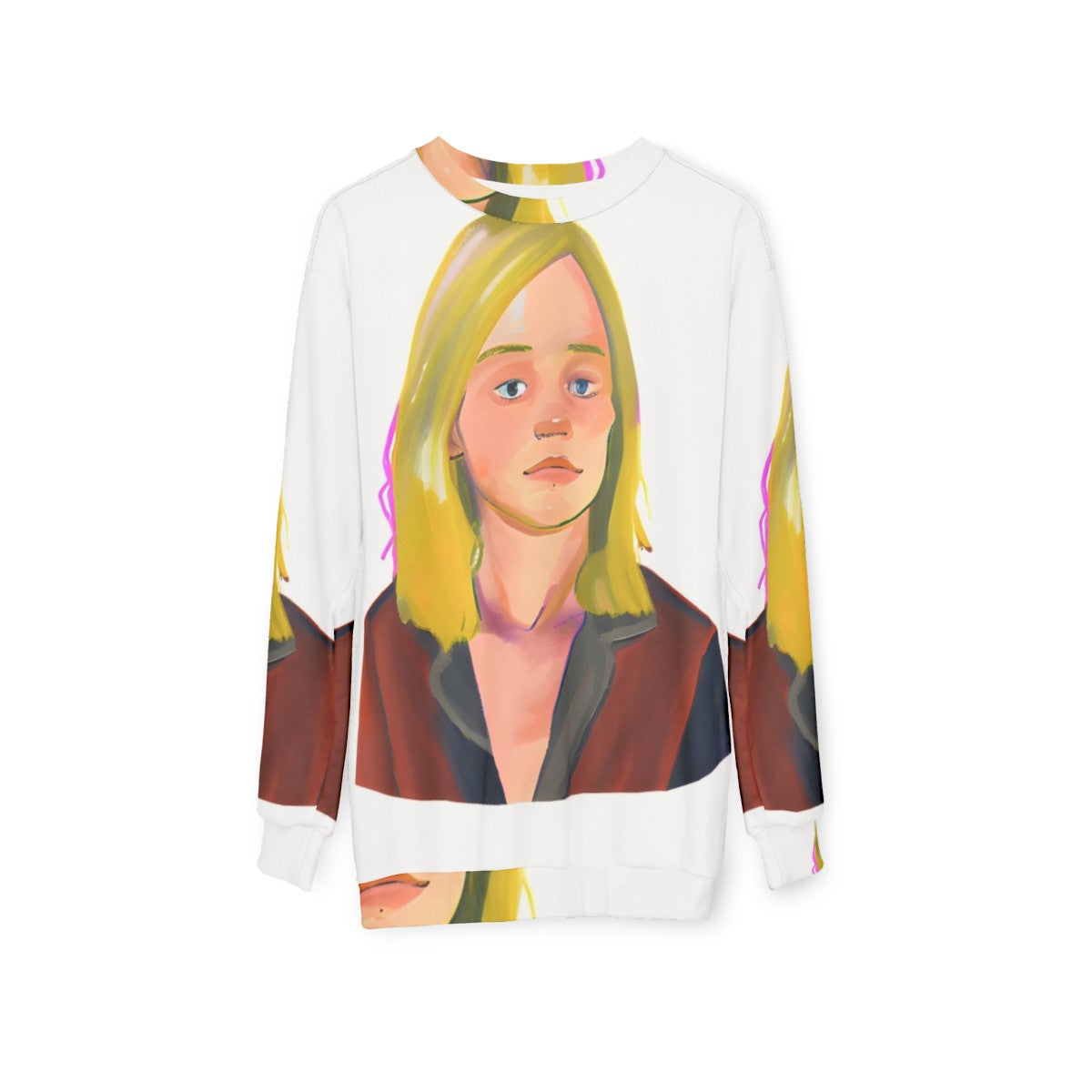 Heartstopper Darcy Olsson Sweatshirt 2 featuring the character from the Netflix series - hanging