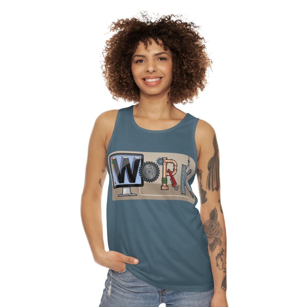 Unisex tank top for work and industrial environments - women