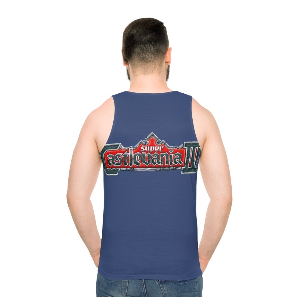 Super Castlevania Logo Unisex Tank Top - men back