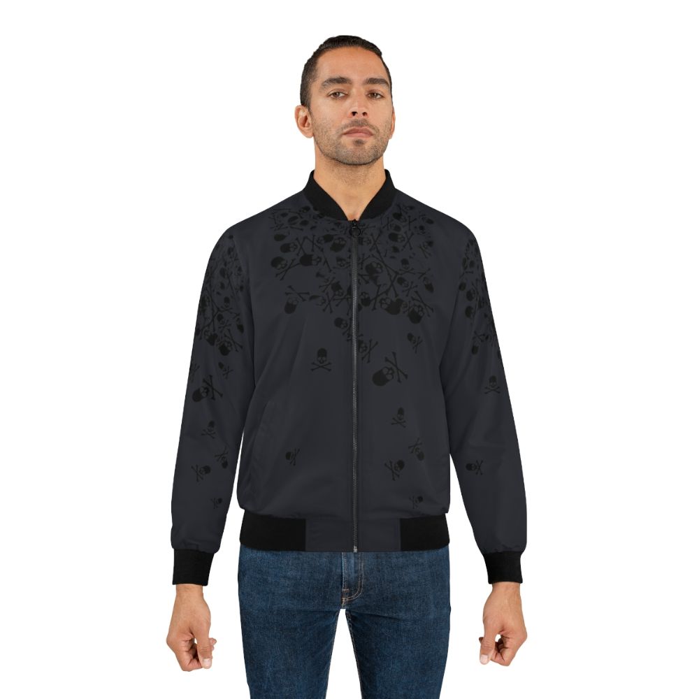 Noctis Final Fantasy XV Bomber Jacket with Skull and Crossbones Design - Lifestyle