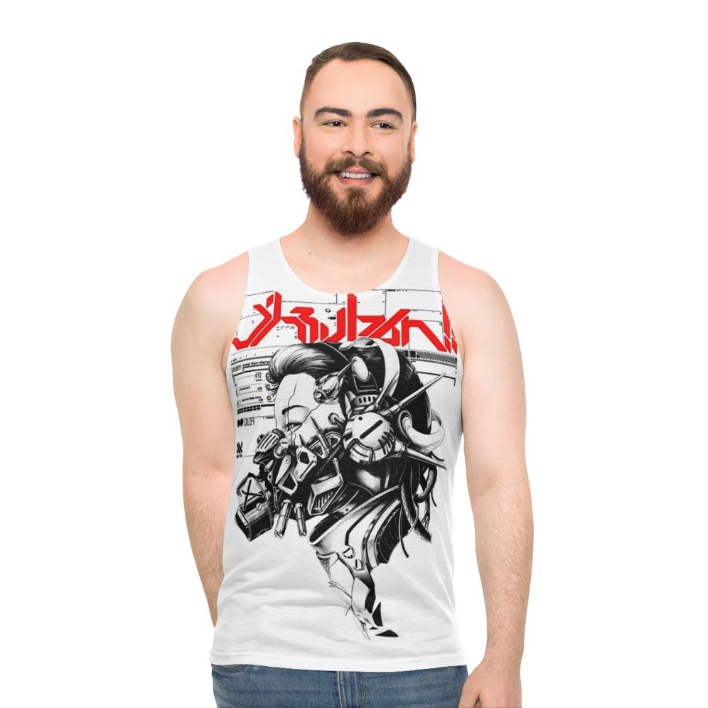 Vaporwave Cyberpunk Cyborg Girl Unisex Tank Top - men