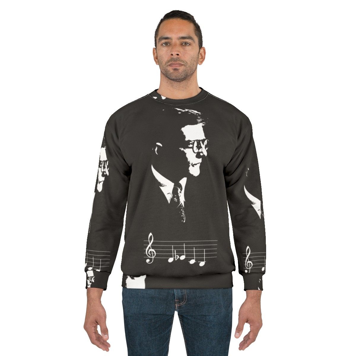 Dmitri Shostakovich DSCH Motif Musical Notes Sweatshirt - men