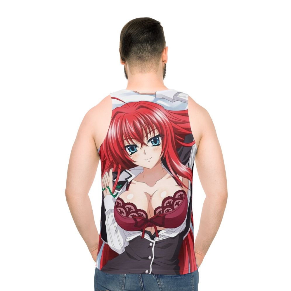 Rias Gremory Anime Unisex Tank Top - men back