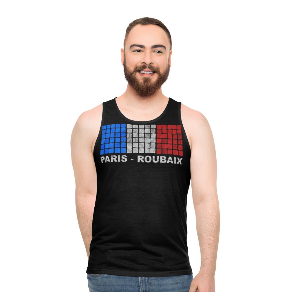 Paris Roubaix cycling jersey unisex tank top - men