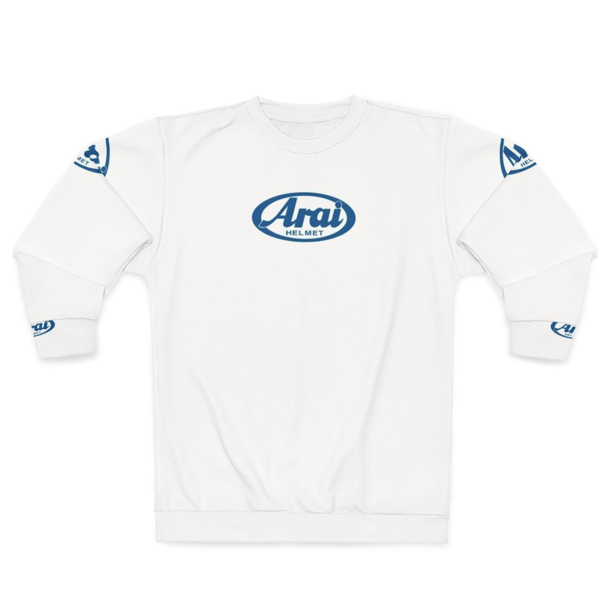 Blue motorsport-inspired sweatshirt