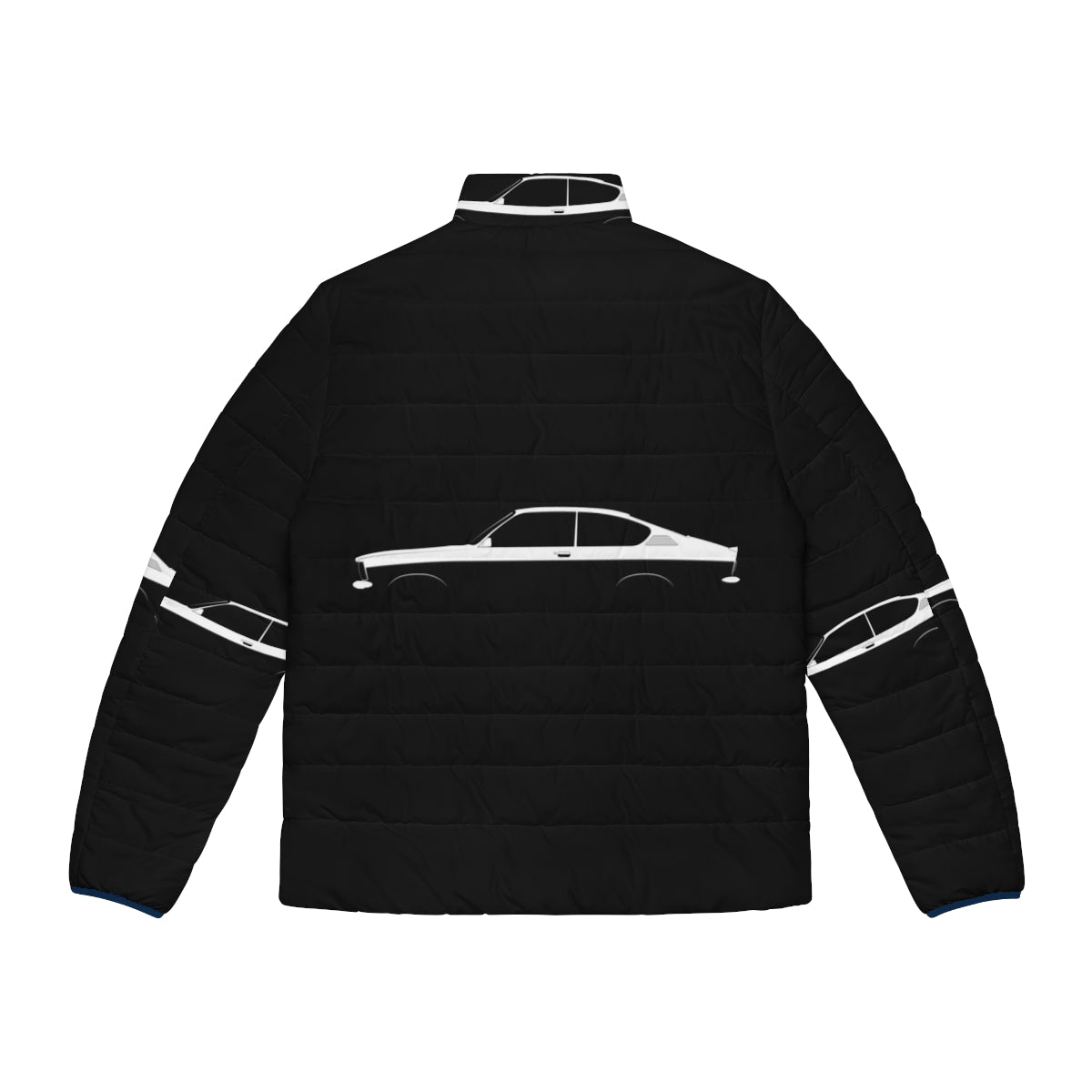 Opel Kadett GT/E car silhouette puffer jacket - Back