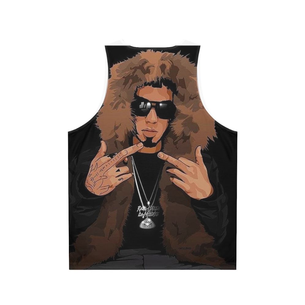 Anuel Aa Unisex Reggaeton Music Tank Top - Back